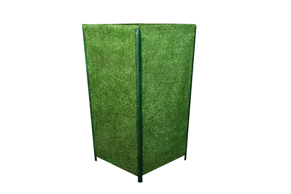 CACHEPÔ VERDE DE GRAMA ARTIFICIAL