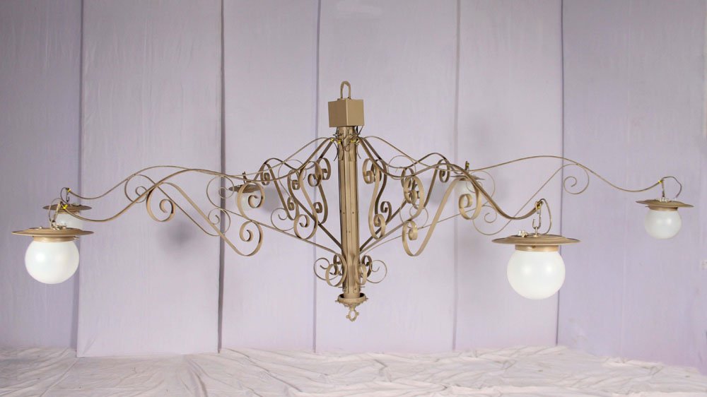 LUSTRE ASTES / GLOBO COM 06 LAMPADAS 220V