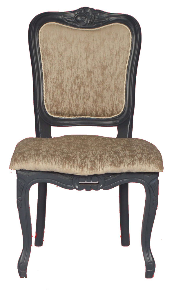 CADEIRA VELUDO COLONIAL 