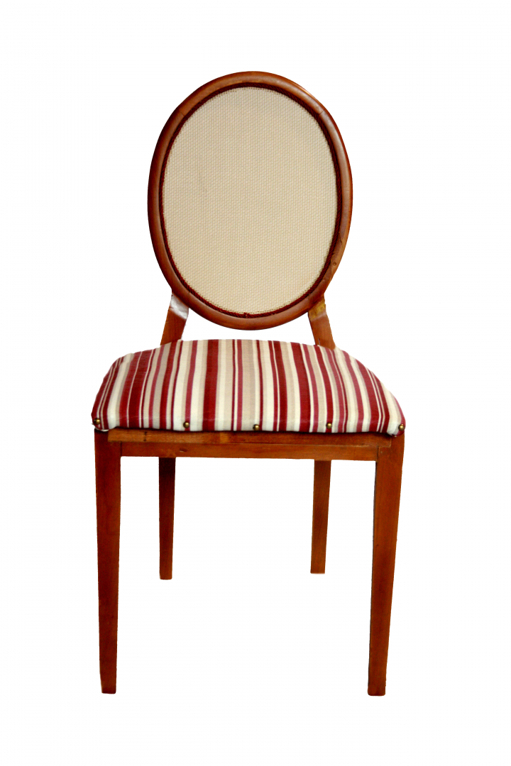 CADEIRA MEDALHAO COM TELA LISTRADA